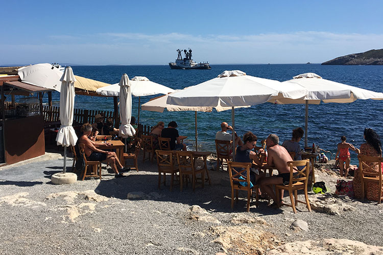 A beach bar chiringuitos sa punta