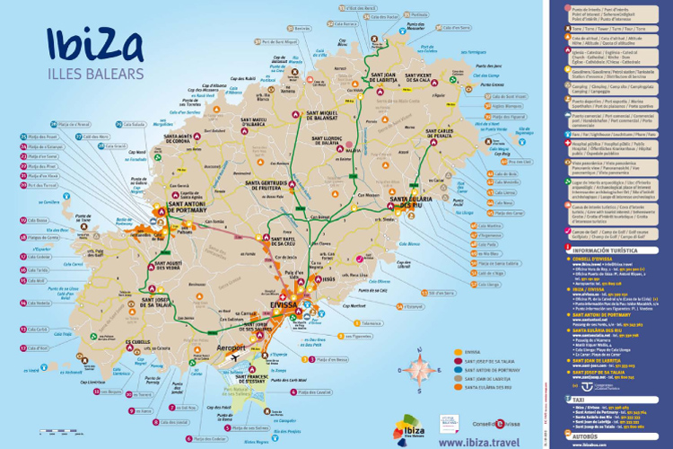 get around ibiza map